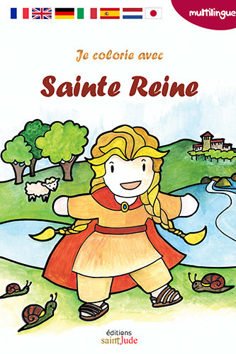 livret de coloriage avec Sainte Reine